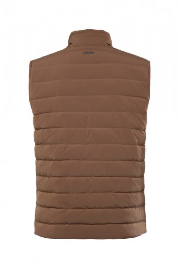 JP1880 840619 Gilet légèrement matelassé Brun gris - Vestes - Vestes Homme Grandes Tailles