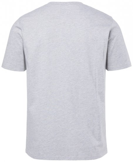 JP1880 T-shirt Short Sleeve Chest Print Grey Melange - T-shirts - T-shirts Homme Grande Taille