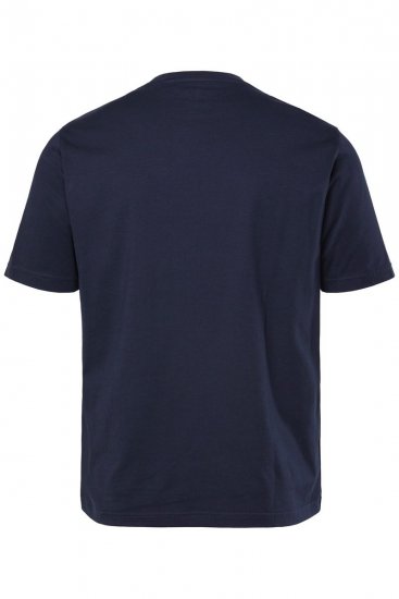 JP1880 T-Shirt Short Sleeve Chest Print Navy - T-shirts - T-shirts Homme Grande Taille