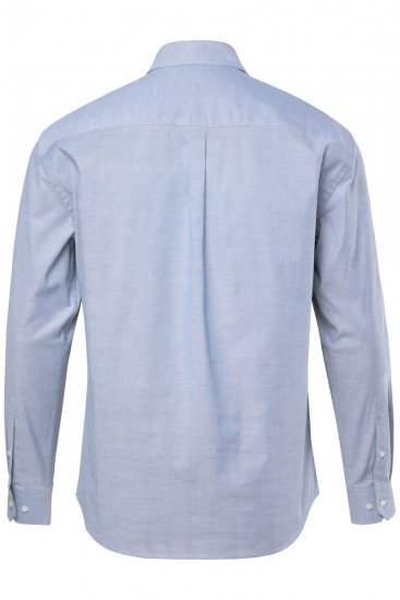 JP1880 Oxford Shirt Flexnamic Long Sleeve Ash Turquoise - Chemises - Chemises Grandes Tailles Hommes
