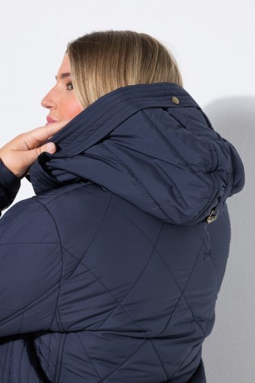 Ulla Popken 841360 Veste matelassée Bleu marine - Vestes - Vestes femme grande taille