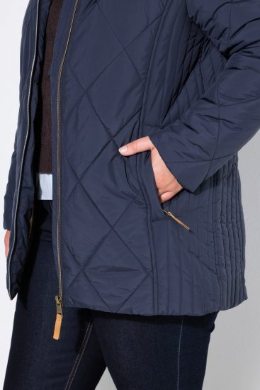 Ulla Popken 841360 Veste matelassée Bleu marine - Vestes - Vestes femme grande taille