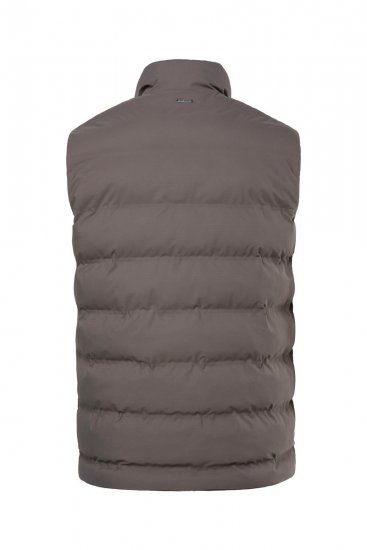 JP1880 841361 Gilet matelassé laser Brun moka - Vestes - Vestes Homme Grandes Tailles