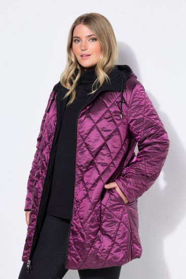 Ulla Popken 841398 Manteau Noir - Manteaux - Manteaux femme grande taille