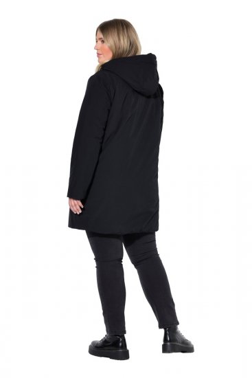 Ulla Popken 841398 Manteau Noir - Manteaux - Manteaux femme grande taille