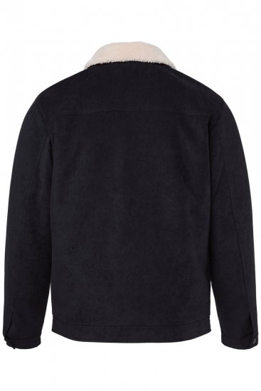 Men+ 545 Veste à col teddy Noir - Vestes - Vestes Homme Grandes Tailles