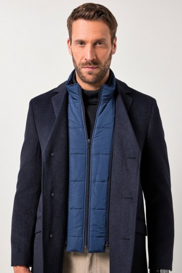 JP1880 Coat Flexnamic With Removable Insert Navy - Vestes - Vestes Homme Grandes Tailles