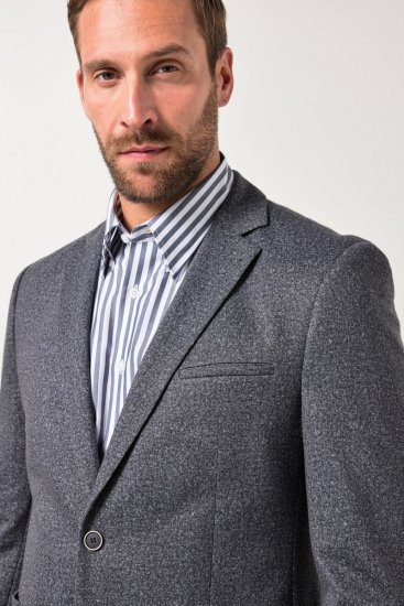 JP1880 Jacket Business Donegal Graphite Grey - Vestes - Vestes Homme Grandes Tailles