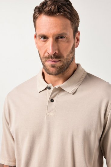 JP1880 Polo Shirt Short Sleeve Pique Dark Dusty Pink - Polos - Polos homme grande taille