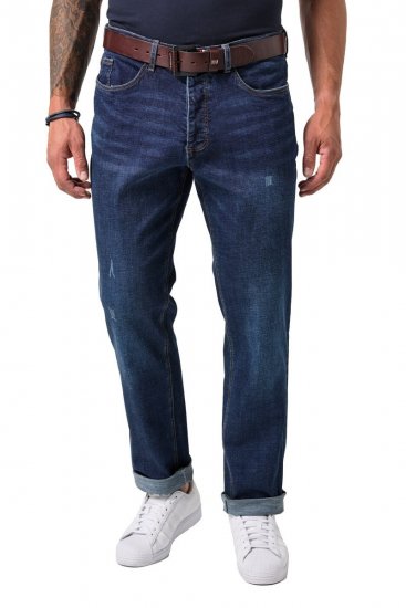 JP1880 FLEXNAMIC Jeans Tapered Loose Fit Dark Denim Blue - Jeans et pantalons - Jeans et Pantalons grande taille 