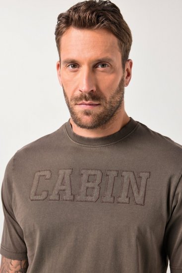 JP1880 T-Shirt Short Sleeve Cabin Mahogany Brown - T-shirts - T-shirts Homme Grande Taille