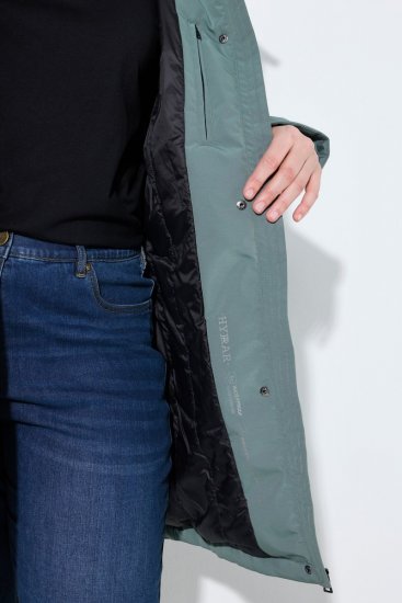 Ulla Popken 842008 Manteau technique Vert - Manteaux - Manteaux femme grande taille