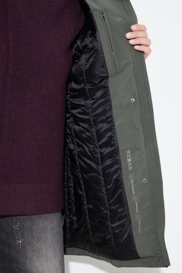 Ulla Popken 842008 Manteau technique Vert - Manteaux - Manteaux femme grande taille