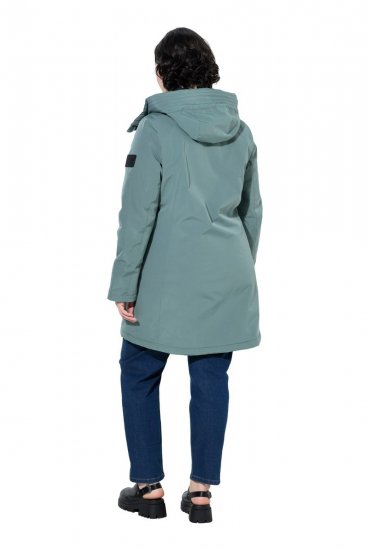 Ulla Popken 842008 Manteau technique Vert - Manteaux - Manteaux femme grande taille