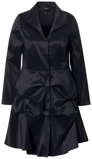 Ulla Popken 842028 Blazer à basque plissée Noir - Blazers - Blazers grande taille pour femme