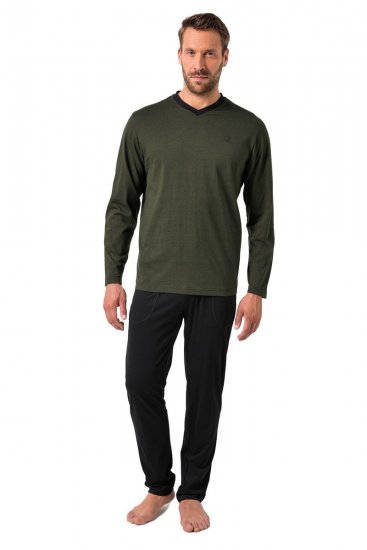 JP1880 Pyjamas Two-piece Striped Dark Green - Sous-vêtements & bain - Sous-vêtements Grande Taille