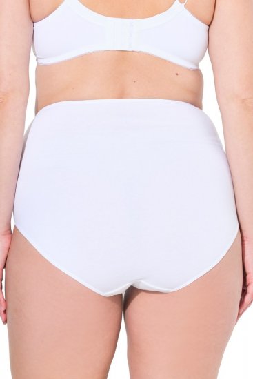 Ulla Popken 842435 Culottes taille haute lot de 3 Blanc - Culottes - 