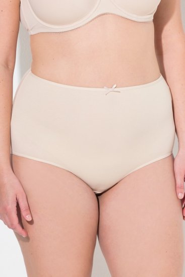 Ulla Popken 842435 Culottes taille haute lot de 3 Beige - Culottes - 