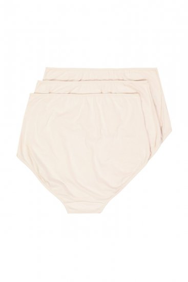 Ulla Popken 842435 Culottes taille haute lot de 3 Beige - Culottes - 
