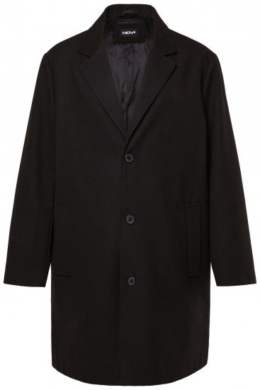 Men+ 482 Manteau déperlant effet laine Noir - Vestes - Vestes Homme Grandes Tailles