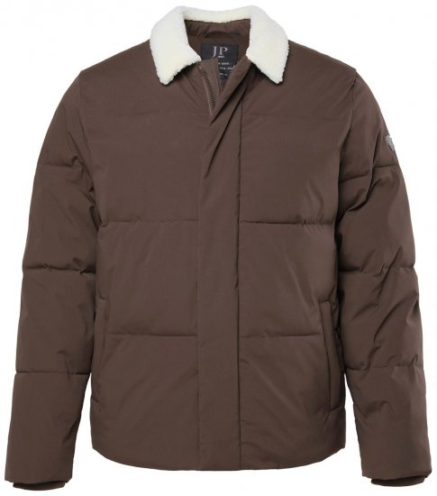 JP1880 842508 Veste à col teddy Noisette - Vestes - Vestes Homme Grandes Tailles