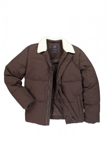 JP1880 842508 Veste à col teddy Noisette - Vestes - Vestes Homme Grandes Tailles
