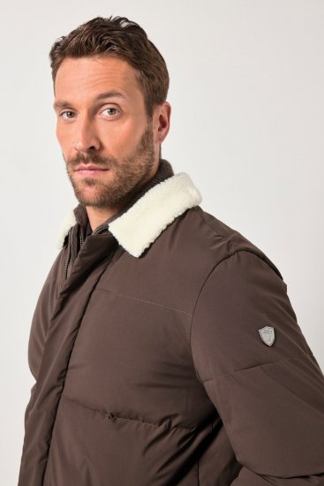 JP1880 842508 Veste à col teddy Noisette - Vestes - Vestes Homme Grandes Tailles