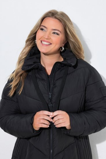 Ulla Popken 842877 Veste technique Noir - Vestes - Vestes femme grande taille