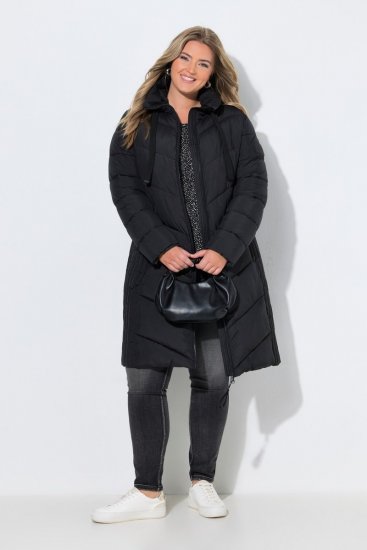 Ulla Popken 842877 Veste technique Noir - Vestes - Vestes femme grande taille