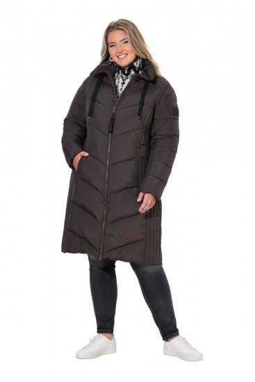 Ulla Popken 842877 Veste technique Vert foncé - Vestes - Vestes femme grande taille