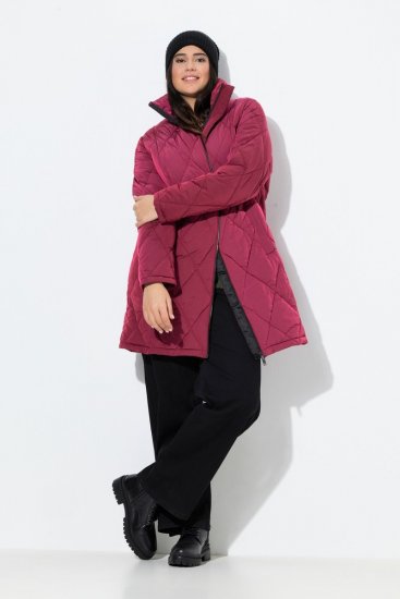 Ulla Popken 842937 Veste matelassée Rouge - Vestes - Vestes femme grande taille
