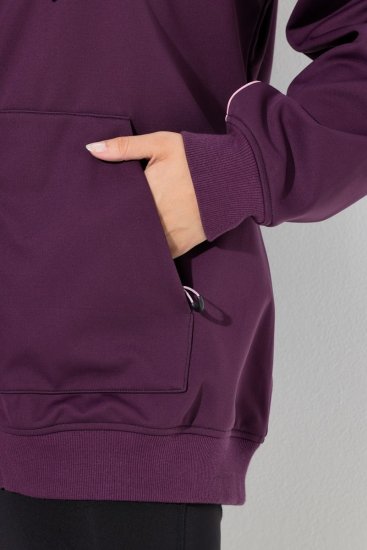 Ulla Popken 843186 Veste softshell déperlante à réflecteurs Bordeaux - Vestes - Vestes femme grande taille