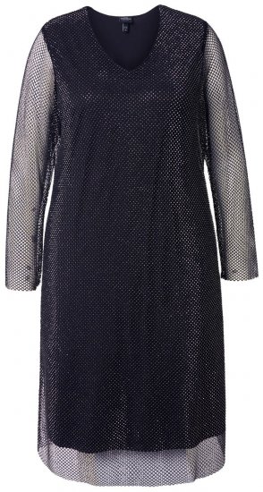 Ulla Popken 843232 Robe à sequins Gris - Robes de soirée - Robes de soirée grande taille
