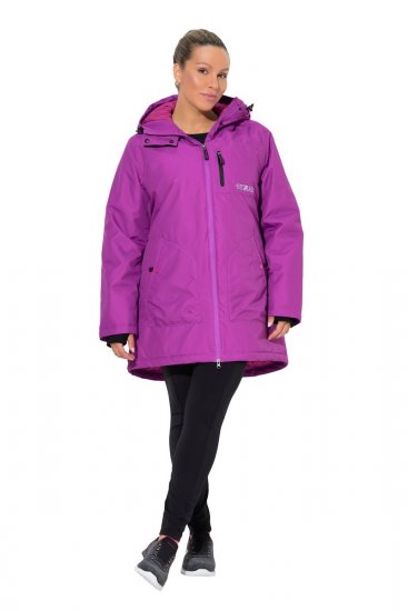 Ulla Popken 843542 Manteau technique Lilas - Manteaux - Manteaux femme grande taille