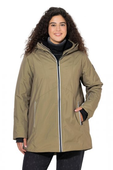 Ulla Popken 844034 Veste technique Kaki - Vestes - Vestes femme grande taille