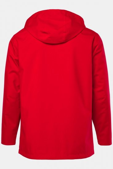 Jay-Pi 844210 Veste de pluie à capuche repliable Rouge salsa - Vestes - Vestes Homme Grandes Tailles