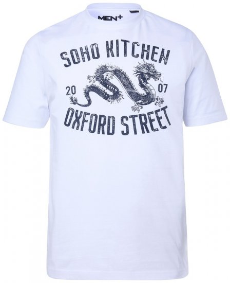 Men+ 298 T-shirt Soho Kitchen Blanc - T-shirts - T-shirts Homme Grande Taille