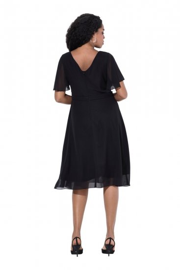Ulla Popken 844356 Robe de soirée Noir - Robes de soirée - Robes de soirée grande taille