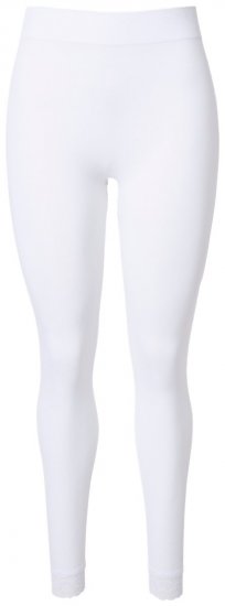 Ulla Popken 844563 Legging collant en dentelle Blanc - Collants & chaussettes - 