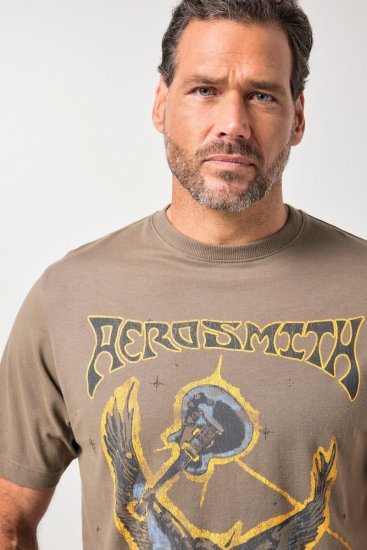 JP1880 844644 Aerosmith T-shirt Taupe foncé - T-shirts de groupes - T-shirts de groupes grande taille
