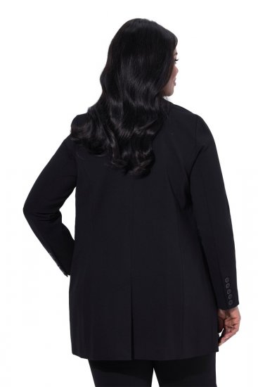 Ulla Popken 844842 Blazer en jersey Noir - Blazers - Blazers grande taille pour femme