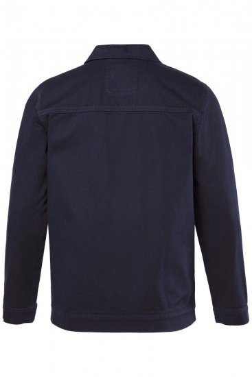 Men+ 876 Veste en jean avec fermeture éclair Bleu marine - Vestes - Vestes Homme Grandes Tailles
