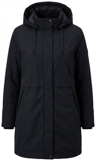 Ulla Popken 845111 Parka Noir - Manteaux - Manteaux femme grande taille