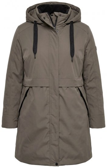 Ulla Popken 845111 Parka Vert foncé - Manteaux - Manteaux femme grande taille
