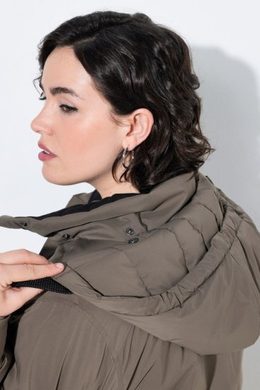 Ulla Popken 845111 Parka Vert foncé - Manteaux - Manteaux femme grande taille