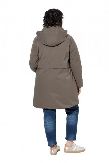 Ulla Popken 845111 Parka Vert foncé - Manteaux - Manteaux femme grande taille