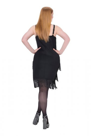 Ulla Popken 845152 Robe sans manches Noir - Robes de soirée - Robes de soirée grande taille
