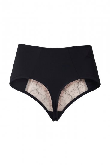 Ulla Popken 845347 Strings à fleurs Vieux rose - Culottes - 