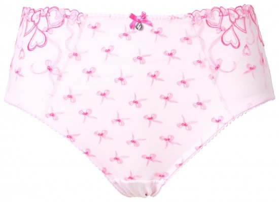 Ulla Popken 845425 Culottes en dentelle Rose - Culottes - 