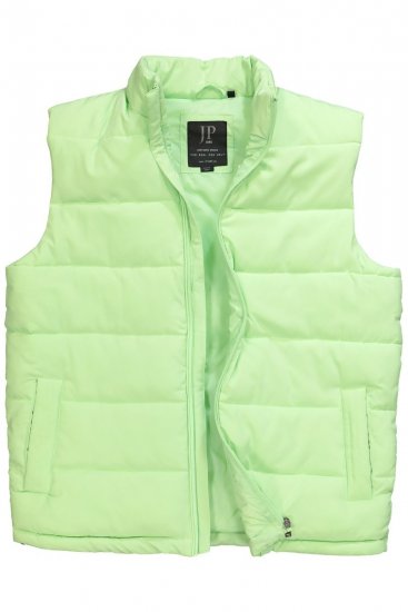 JP1880 845455 Gilet stretch matelassé Vert pistache - Vestes - Vestes Homme Grandes Tailles